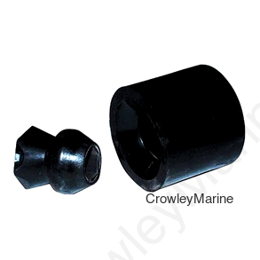 Door Holder, 1" Plastic Stem & Rubber Socket (383675)