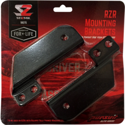Mirror Mounts - Pursuit/Side View - Black - Pair thumbnail-2