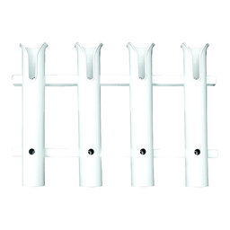 Polyethylene 4-Rod Rack, White