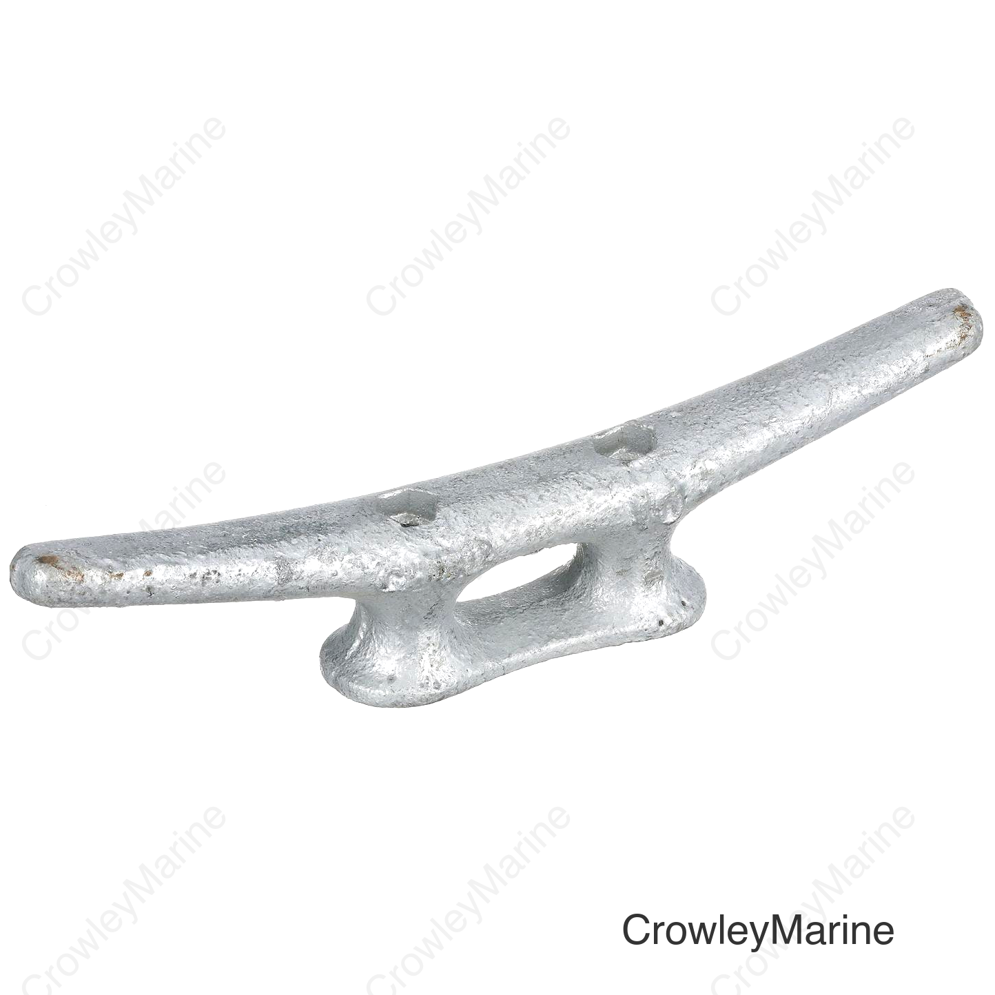 Seachoice Open Base Dock Cleat, Galvanized Gray Iron, 10 In.