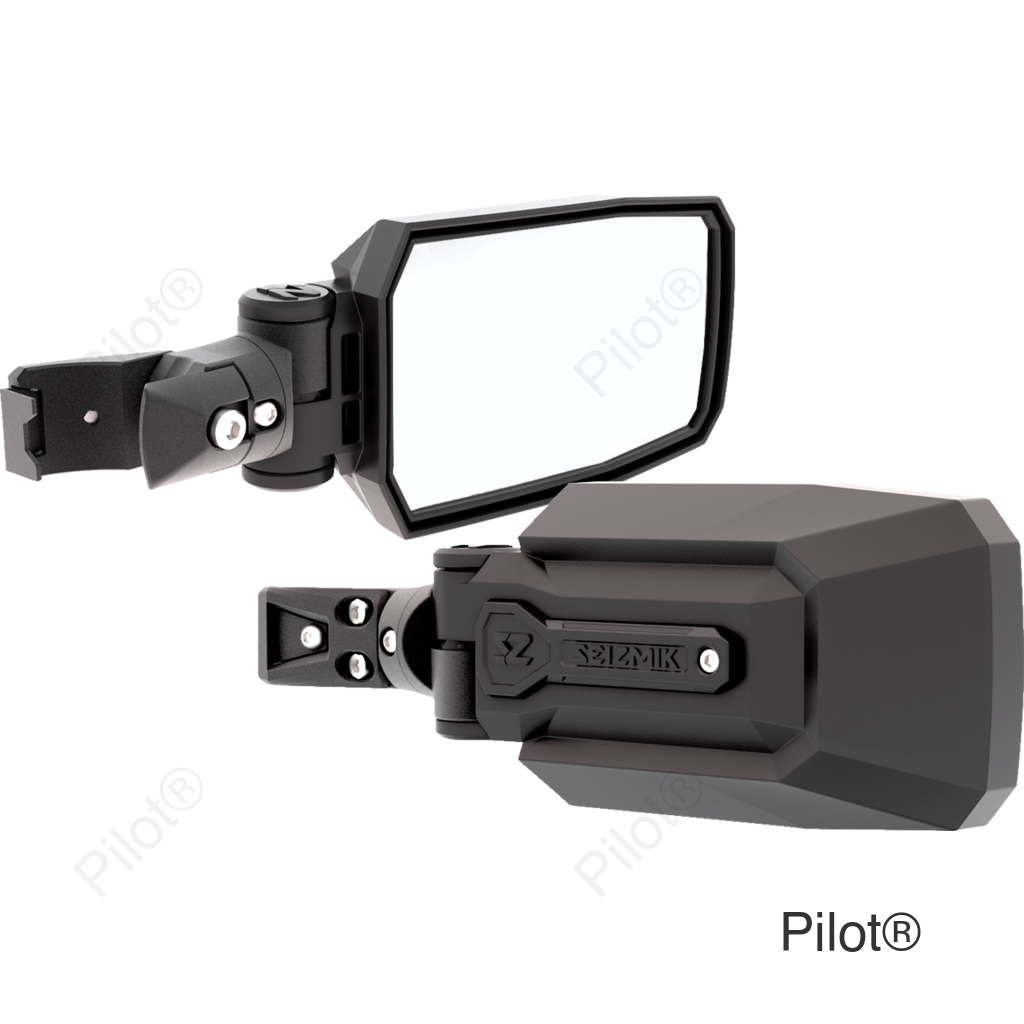 Mirror - Side View - Rectangle - Black
