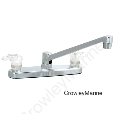 KITCHEN FAUCET, 8", 2 LEVER, 1/4 TURN, PLASTIC (RV0000658)