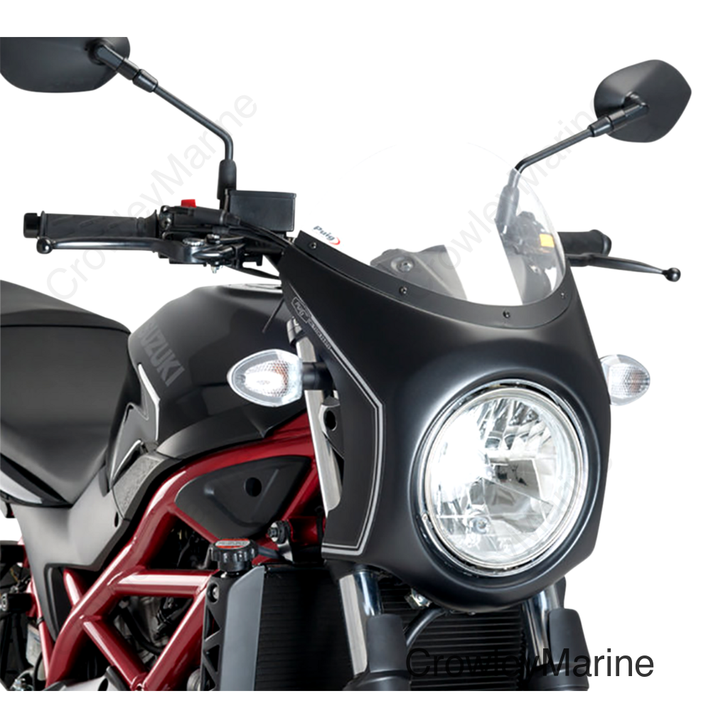 Semi-Fairing - Black - Clear Screen