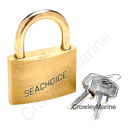 Seachoice 37311 1-1/2" Keyed-Alike Solid Brass Padlocks (3 Per Card)