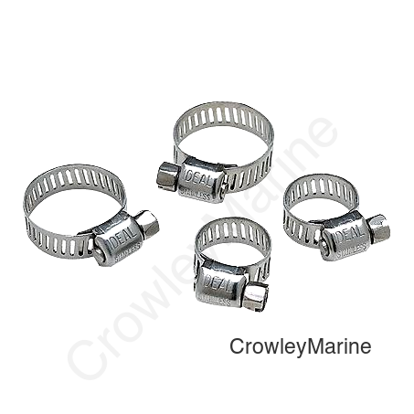 Seachoice Stainless Steel Hose Clamp Set (Includes 2 each of 7/32-5/8" and 7/16-25/32")