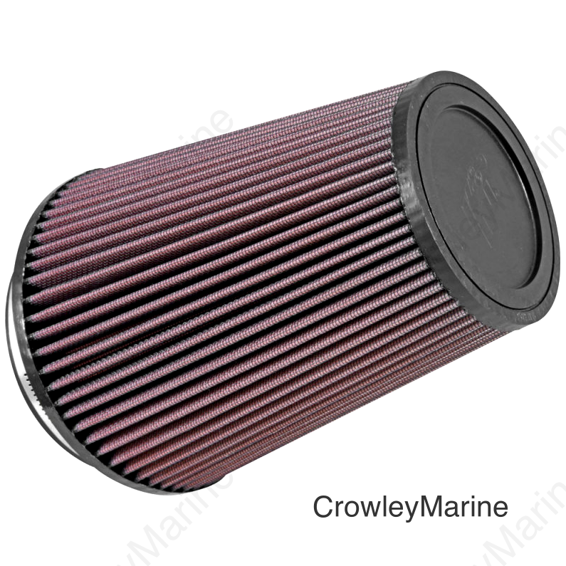 K&N Filter Universal Clamp-On Air Filter 5in Flange / 6-1/2in Base / 4-3/8in Top / 8in Height