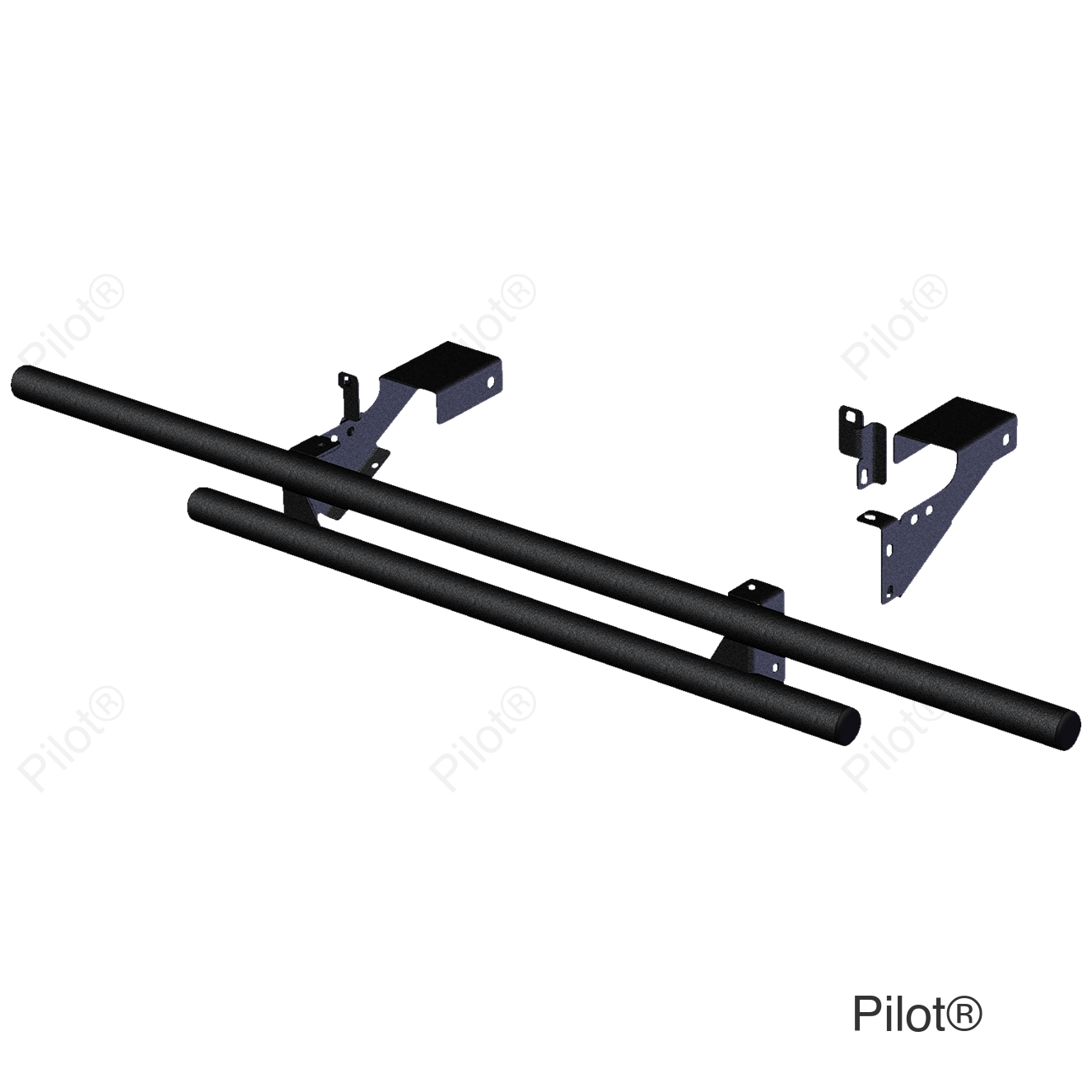 Rear Bumper - Black - Polaris Ranger