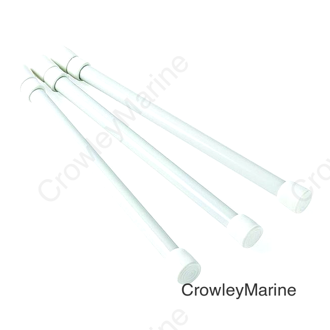Camco 44063 Cupboard Bars, White (3/Pack)