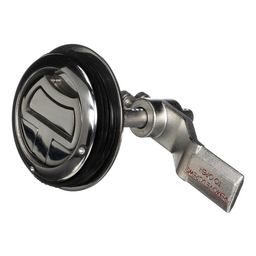 Seachoice Round Non-Locking Hatch Handle, 2-3/8 Diameter, Cast Stainless Steel, Requires 2 in. Cutout thumbnail-2