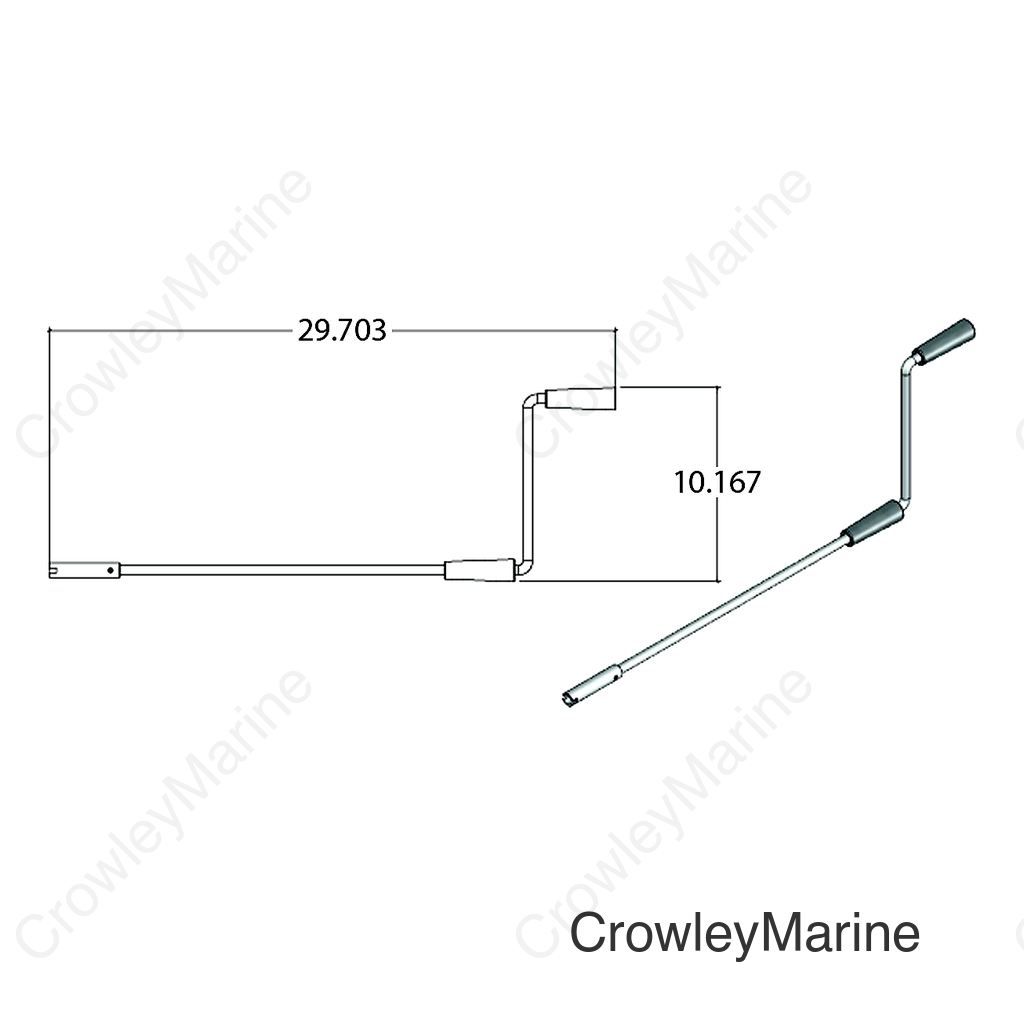 AP Products 014119226 Std S/O & Landing Gear Crank Handle