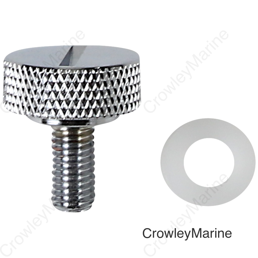 SEAT KNOB CHM SLOT 1/4-28