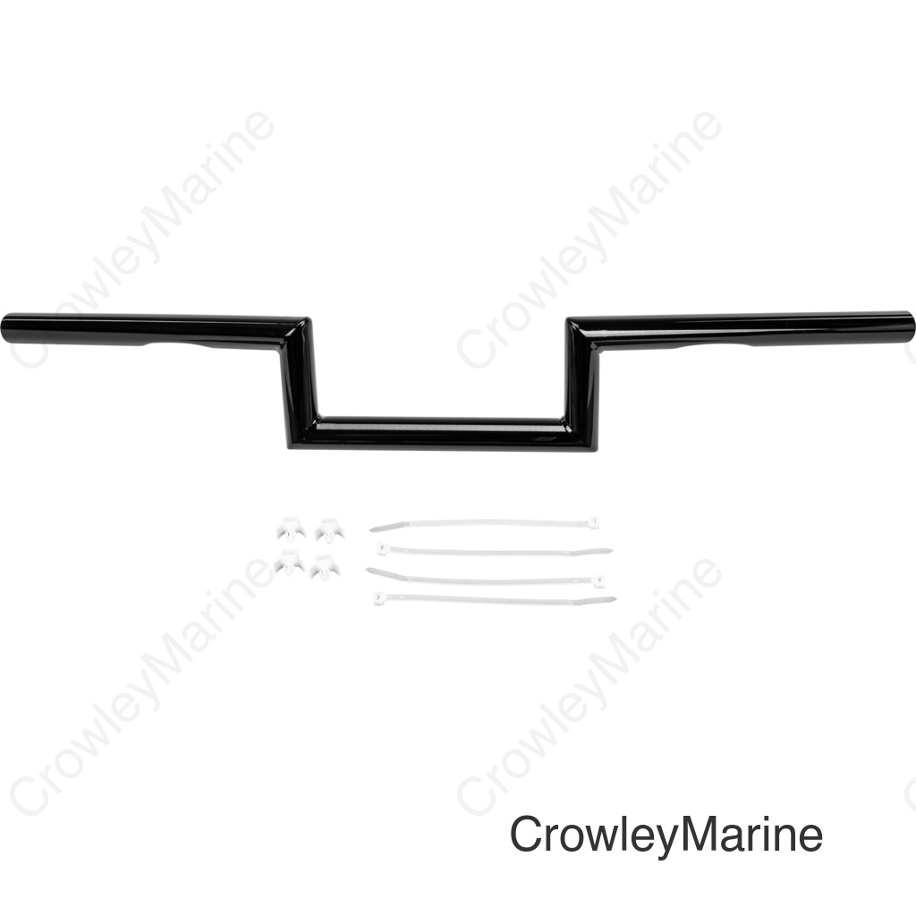 1" Z-BAR DIMPLED 4" GLOSS BLACK