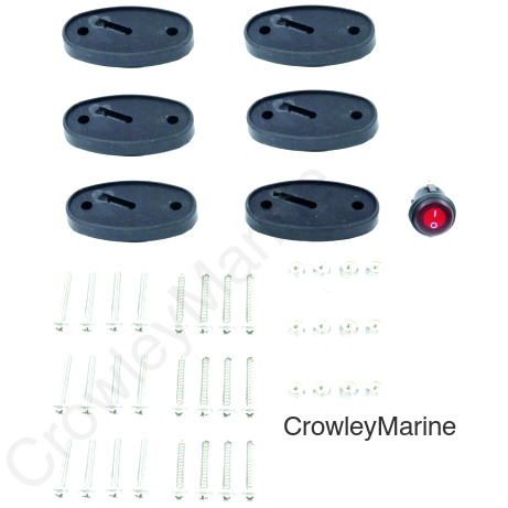 LED Oval BOAT Light Kit-6PK (LED-33253-6KT-DP)
