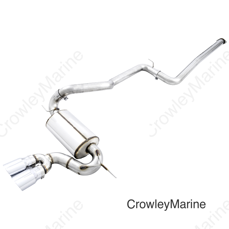 AWE Tuning Ford Focus ST Touring Edition Cat-back Exhaust - Non-Resonated - Chrome Silver Tips