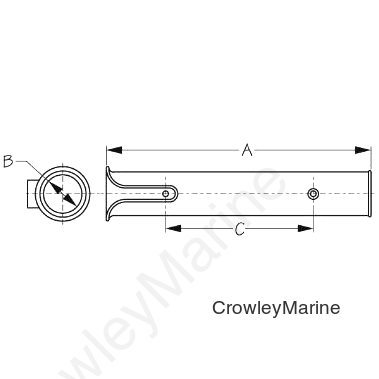 POLYP SIDE Mount ROD Holder (325122-1)