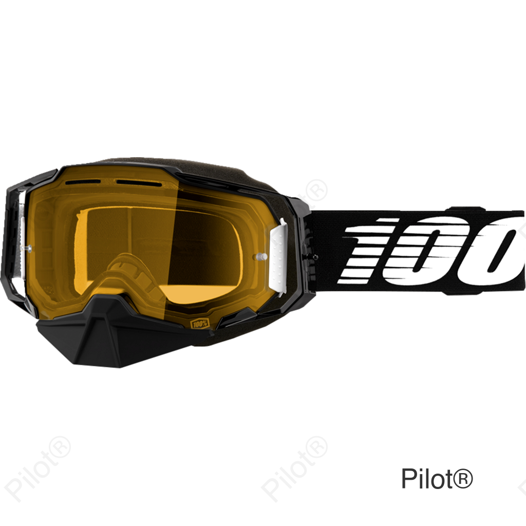 Armega Snow Goggles - Black - Yellow