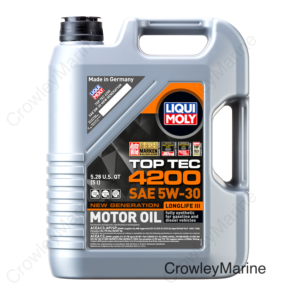 LIQUI MOLY 5L Top Tec 4200 New Generation Motor Oil SAE 5W30