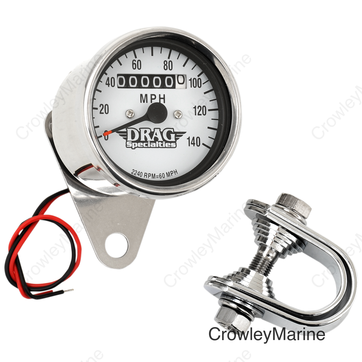 2240:60 WHITE FACE SPEEDO