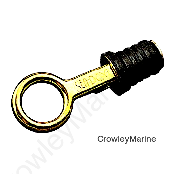 Brass Snap Handle Drain Plug, 1" w/o Chain, Bulk