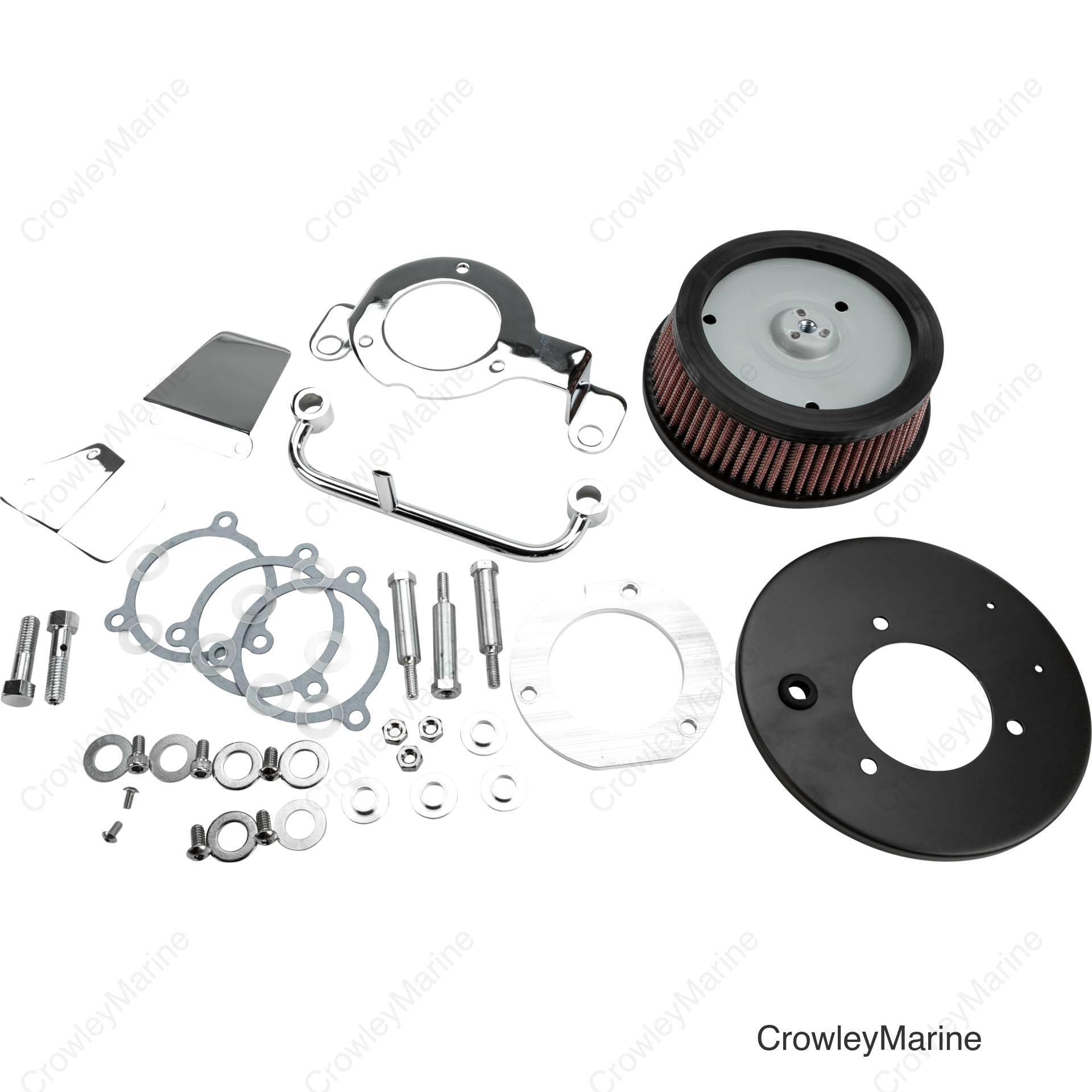 M8 ROUND HI PERFORM CHROME A/C AND BREATHER KIT