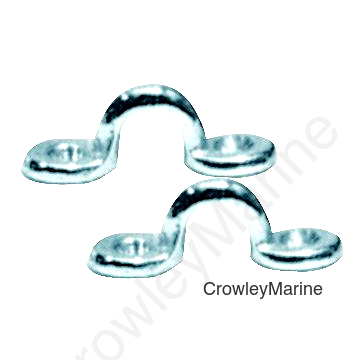 Taylor Chromed Zamak Eye Straps 1-1/2" L (Sold as Pair)
