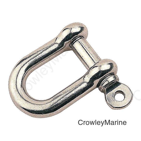 5/8" Stainless Steel Bow Shackle, Bulk
