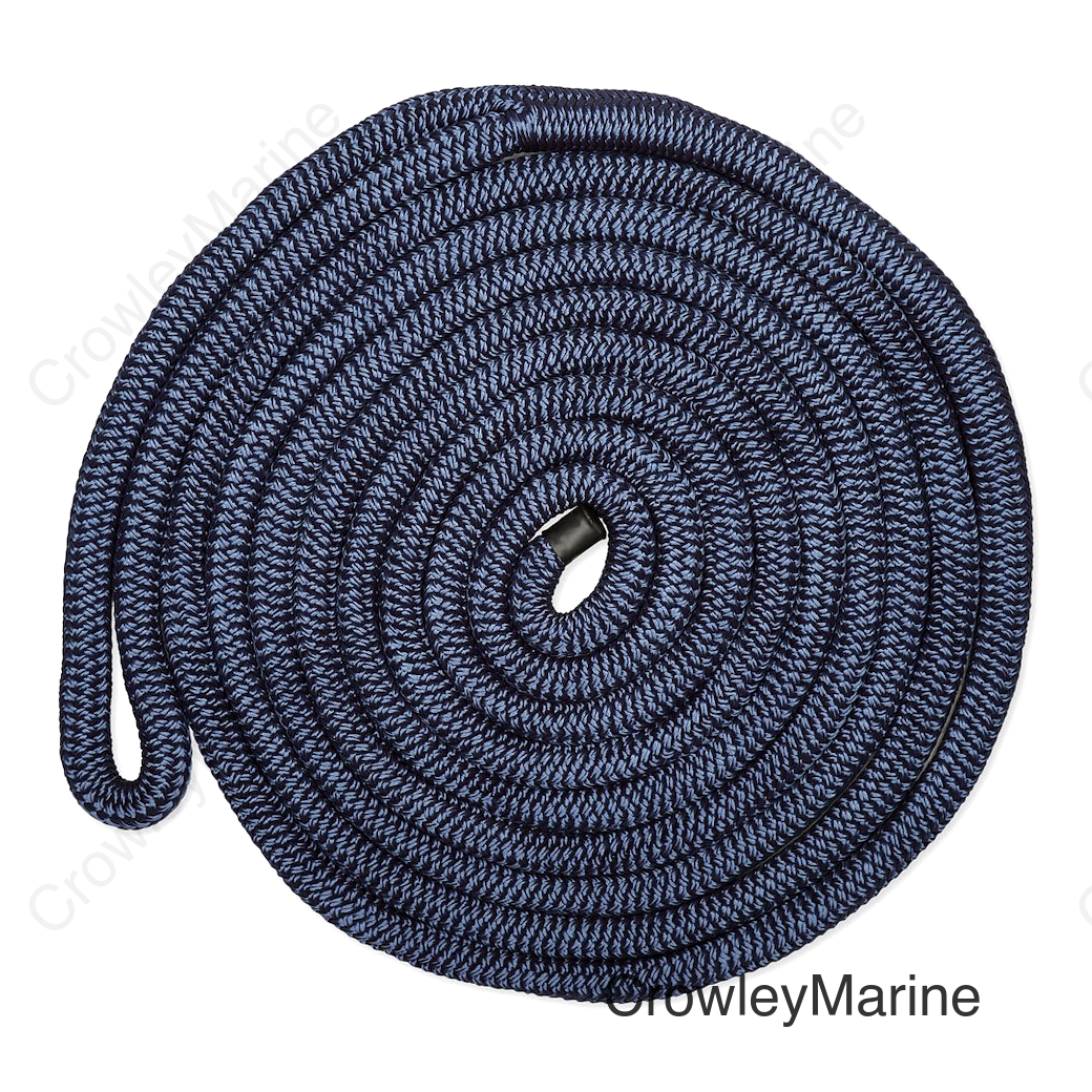 1/2IN-25FT DBLBRD CMP DOCKLINE NVY