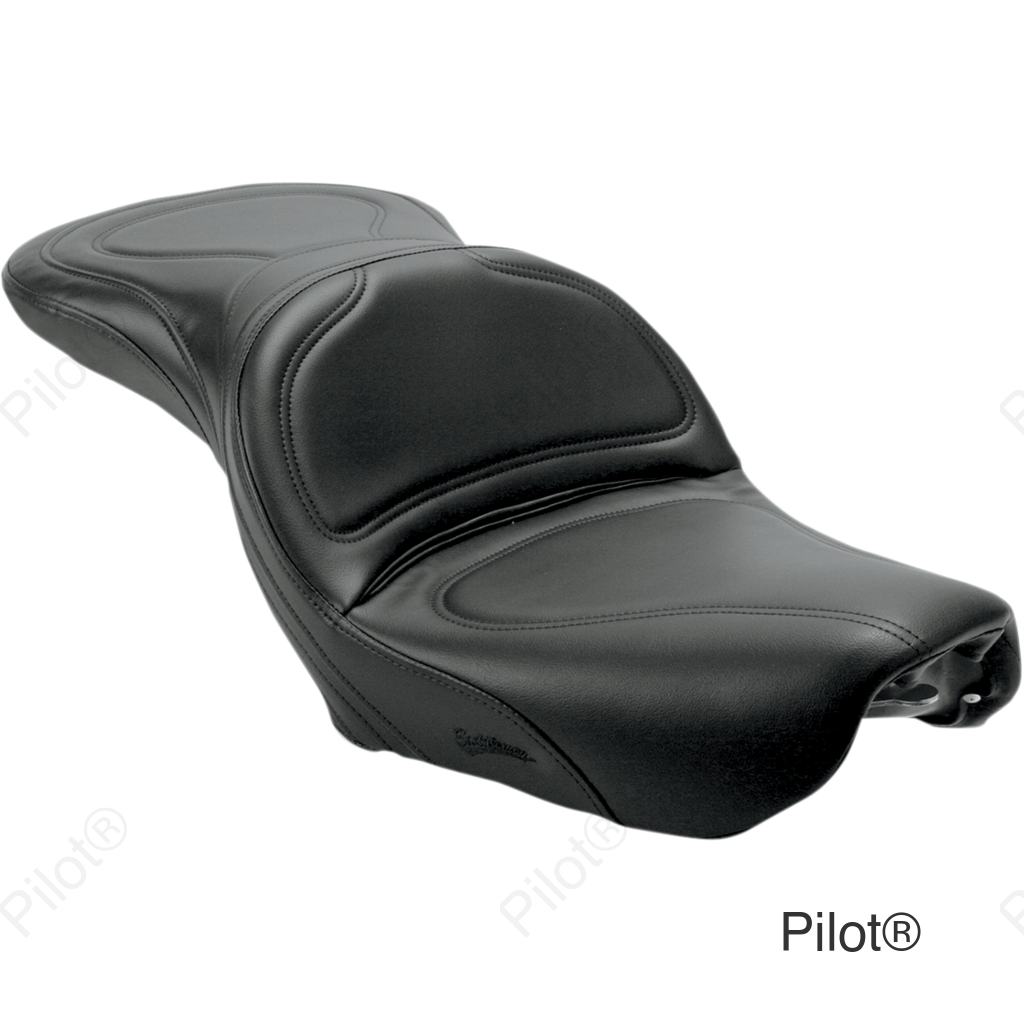 Seat - Explorer™ - Without Backrest - Stitched - Black - FXDWG '04-'05
