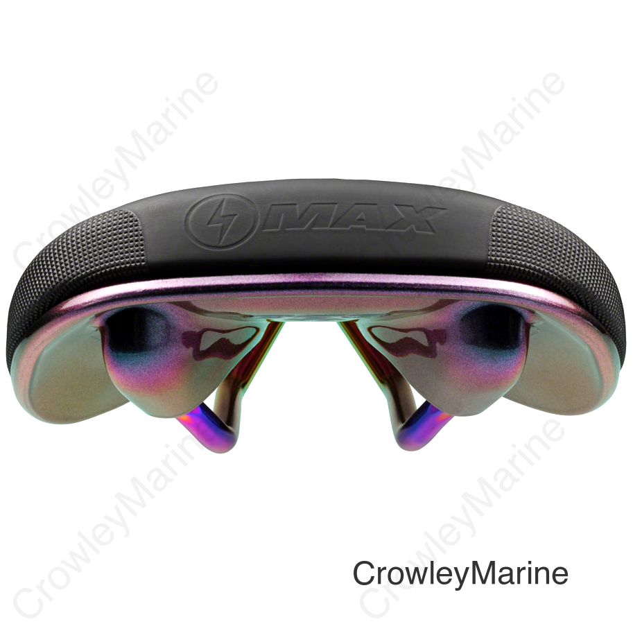 SDG Bel-Air V3 MAX Saddle - PVD Coated Lux-Alloy Black/Oil-Slick Sonic Welded Sides Limited Edition Fuel