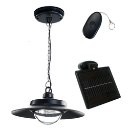 Solar-Powered LED Hanging Shed Light with Remote Control (21030) thumbnail-3