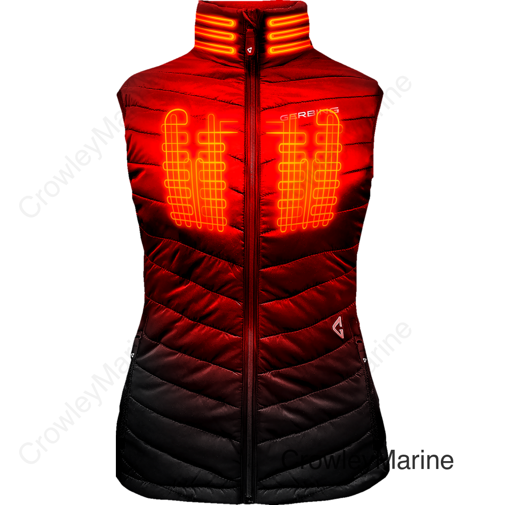 VEST WMN HEAT 7V KHIONE 2 PUFFER S