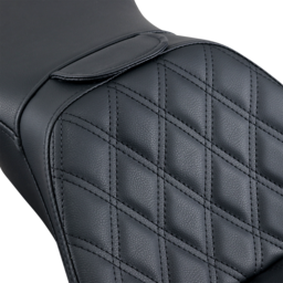 Explorer Seat - With Backrest - Lattice Stitched - Black - FLSTN thumbnail-0
