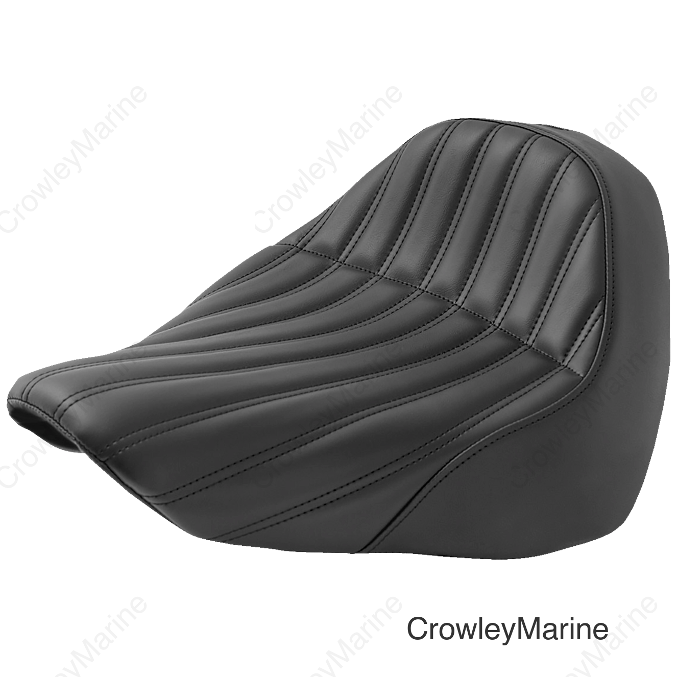 Knuckle Solo Seat - Ribbed - Black - FL/FX '18-'23