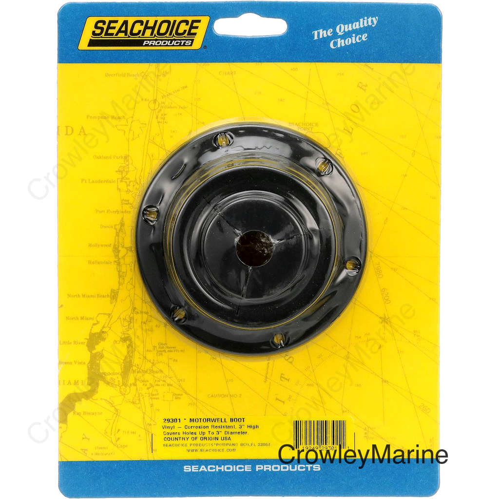 Seachoice Motorwell Boot, Organize and Protect Wires Or Fuel Lines, Covers Up to 3 in. Hole