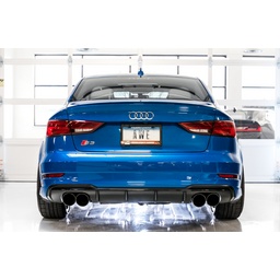 AWE Tuning Audi 8V S3 Track Edition Exhaust w/Chrome Silver Tips 102mm thumbnail-4
