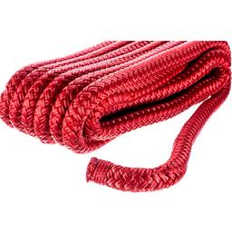 Seachoice Double-Braid Nylon Dock Line w/ Eye Splice, Pre-Shrunk, Heat Stabilized, 1/2 In. X 15 Ft., Red thumbnail-3