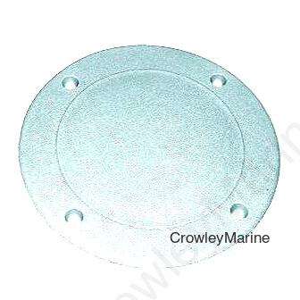 T-H Marine Screw Down Deck Plate 10" OD, Fish White