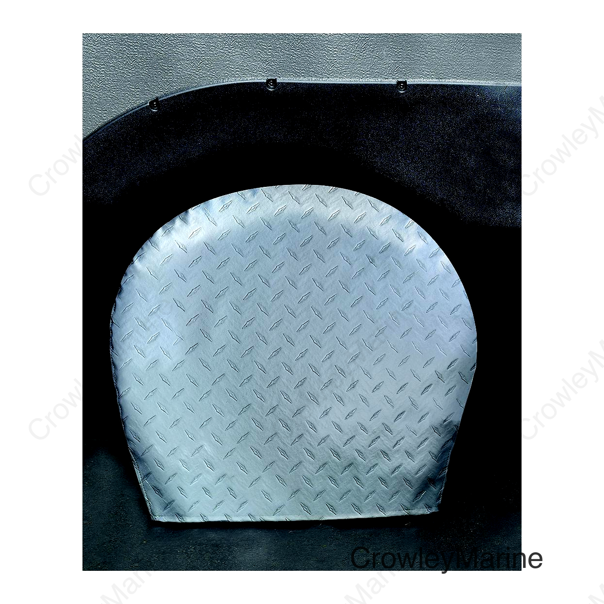 ADCO Diamond Plated Steel Vinyl (Silver) Tyre Gards (2 Per Pack)