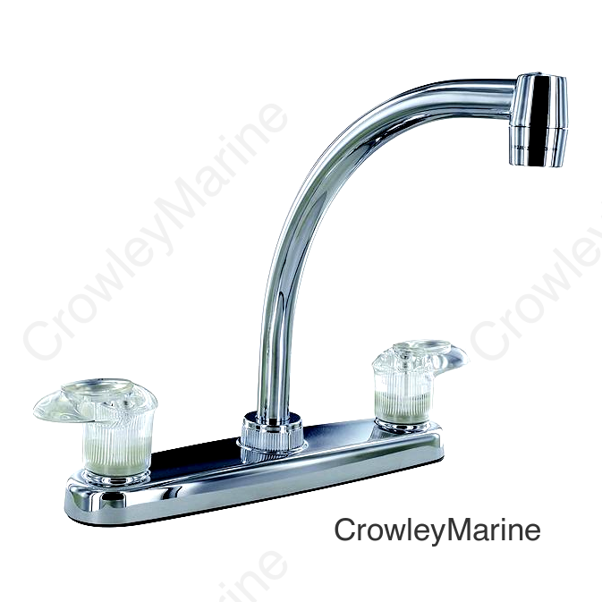 Valterra Catalina Two Acrylic Lever Handle Hi-Arc 8" RV Kitchen Pot Filler Faucet