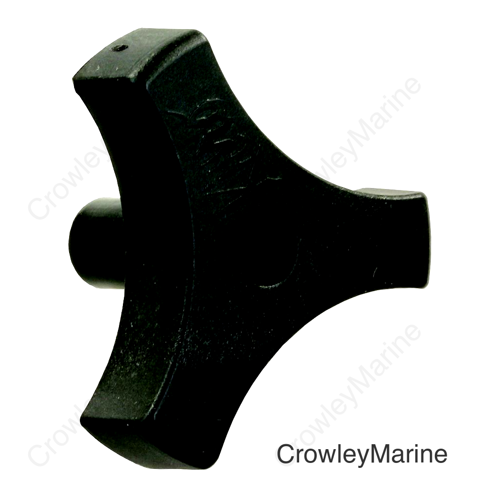 JR Products Tri-Lug Window Knob, Black