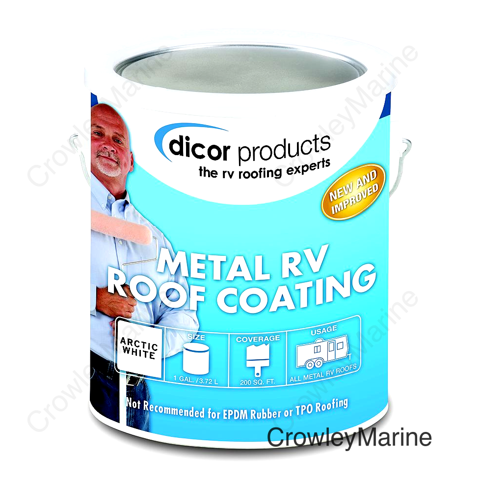 Dicor Elastomeric Metal RV Roof Coating, Gal.
