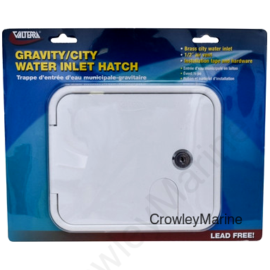 GRAVITY/BRASS CITY WATERINLET HATCH, WHITE, PKGD (RV0000566)