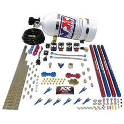 Nitrous Express Shark/Gas (200-600HP) 2 Solenoid Nitrous Kit w/15lb Bottle thumbnail-2