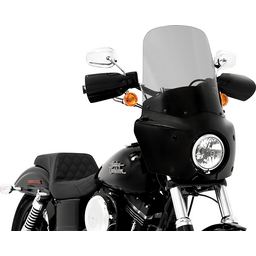 Road Warrior Windshield - Black Smoke - 17"