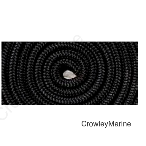1/2IN X 20FT DBLBRD DOCKLINE-BLK P/