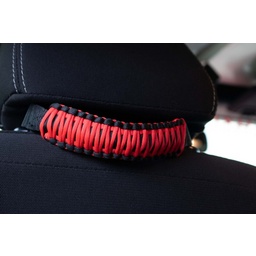 Fishbone Offroad Head Rest Paracord Grab Handles Red thumbnail-6