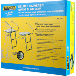 Seachoice Deluxe Universal Swim Platform With Slide Mount Telescoping Ladder thumbnail-0