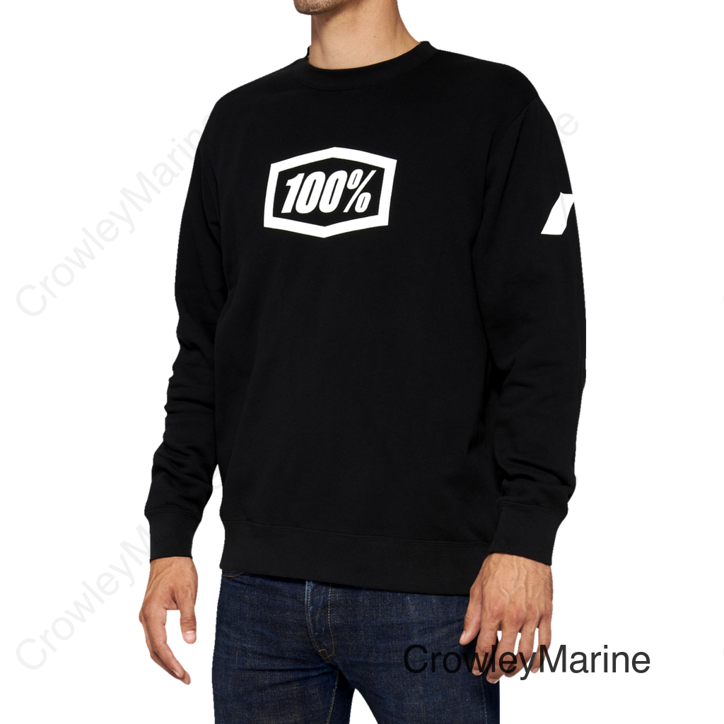Icon Long-Sleeve Fleece Sweatshirt - Black - XL