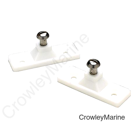 Side Mt Deck Hinge - White