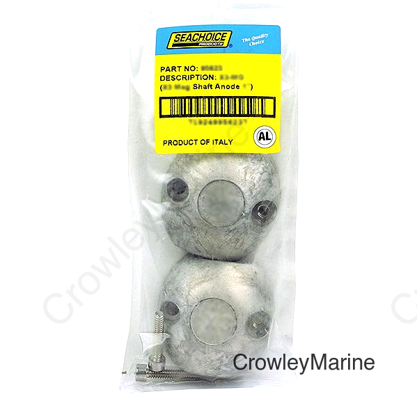 Seachoice 95618 Streamlined Shaft Anode w/Allen Screw, Aluminum, Model X1, Size 3/4"